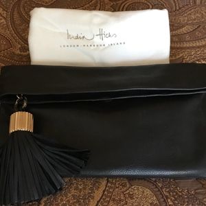 India Hicks Carmen Clutch Black